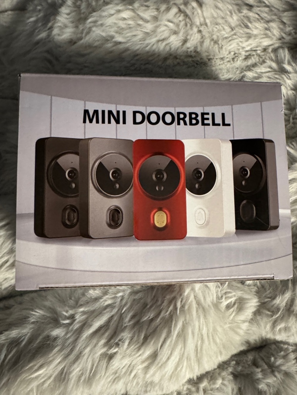 Mini Doorbell Camera in Red (Shown)